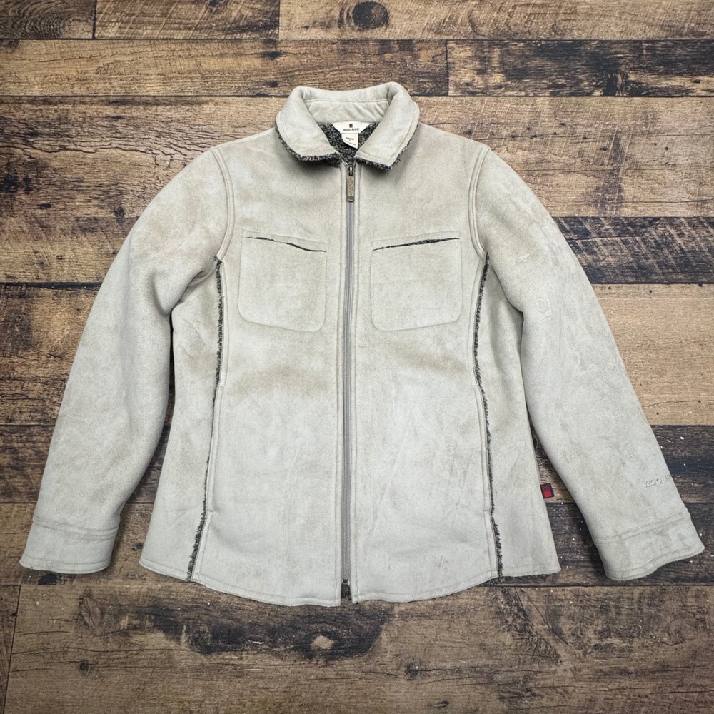 Woolrich Fleece‎ Jacket Full Zip Lined Cozy Warm Outerwear Womens Size S